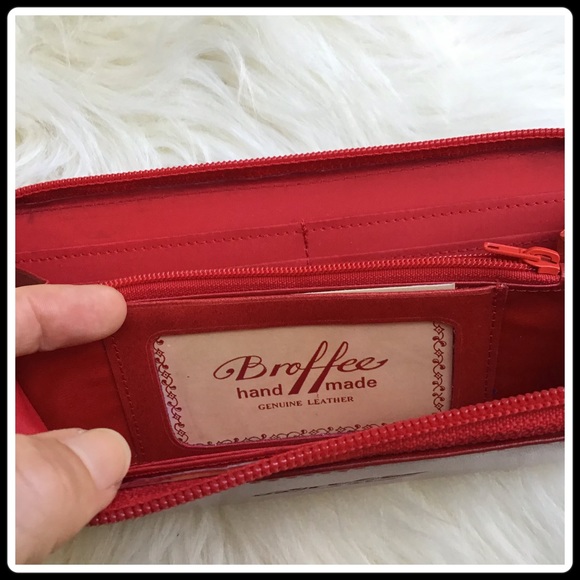 Broffee red leather wallet - Picture 5 of 5